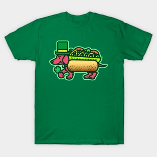 Chicago-Style Shamrock Dog T-Shirt